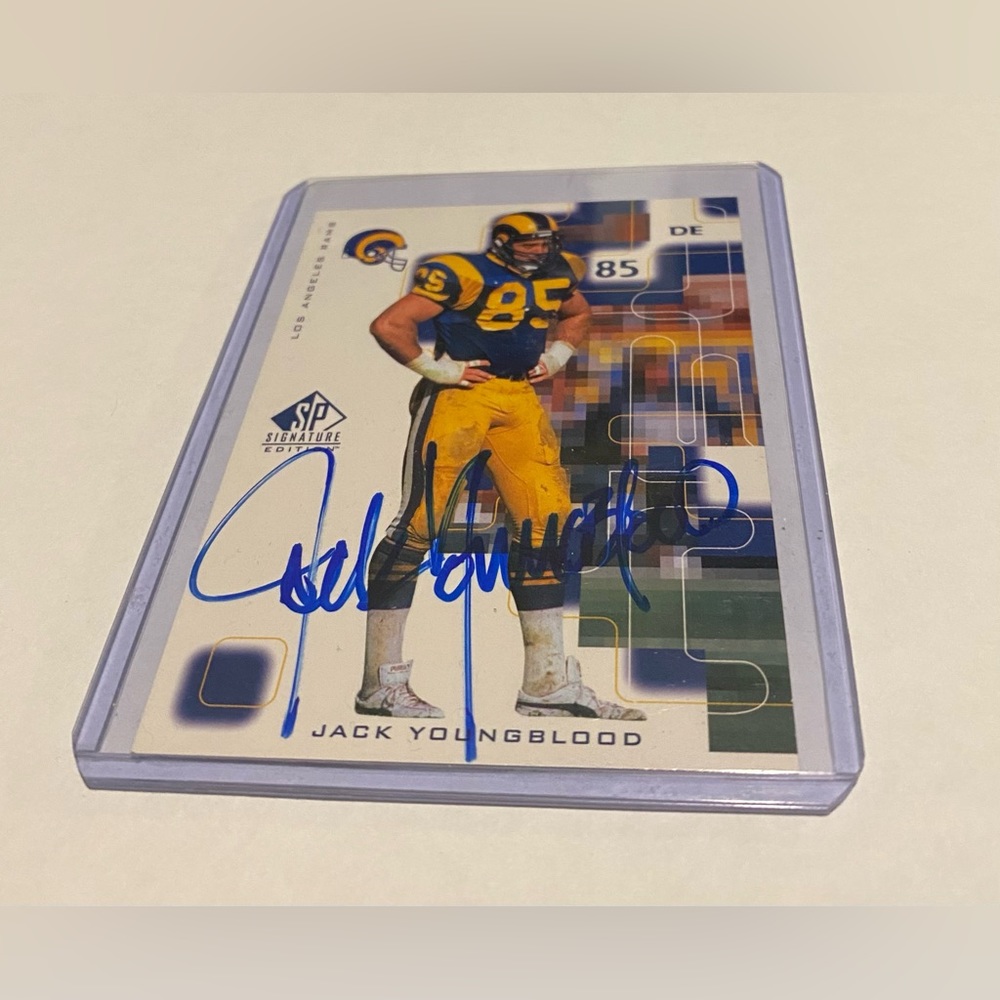 Jack Youngblood Rare Autographed 1999 Upper Deck S/P Signature Edition